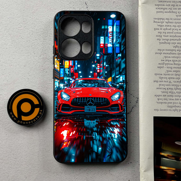 Oppo Reno 13 Pro - V8 GT Racing Car - Premium Metal Printed Soft Bumper Shockproof Case