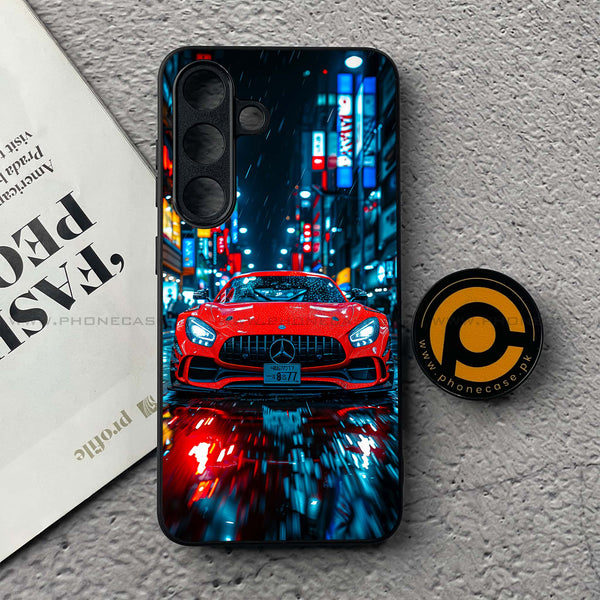 Samsung Galaxy S25 FE - V8 GT Racing Car - Premium Metal Printed soft Bumper shock Proof Case