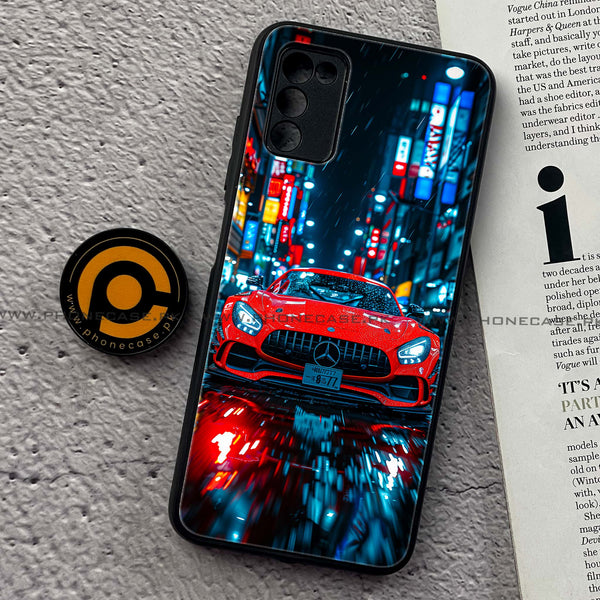 Samsung Galaxy A03s - V8 GT Racing Car - Premium Printed Metal soft Bumper shock Proof Case