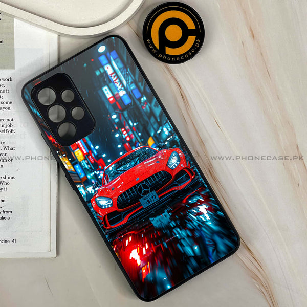 Samsung Galaxy A13 - V8 GT Racing Car - Premium Printed Glass soft Bumper Sock Proof Case