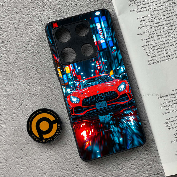 Infinix Note 30 Pro - V8 GT Racing Car - Premium Metal Printed soft Bumper shock Proof Case CS-48242