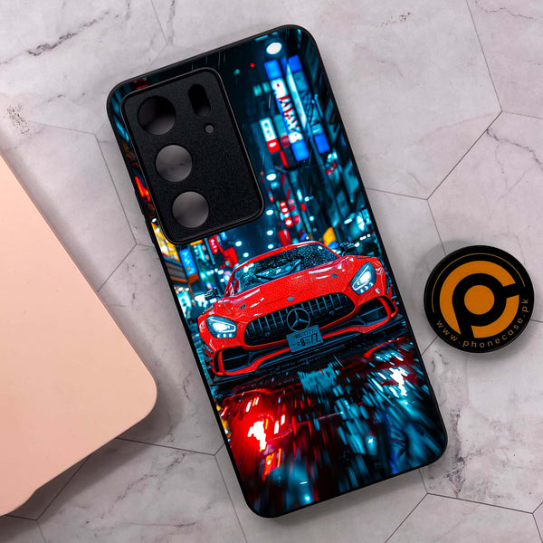 Realme C71 4G - V8 GT Racing Car - Premium Metal Printed soft Bumper shock Proof Case