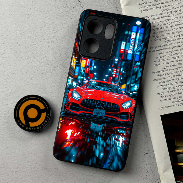 Oppo Reno 13F - V8 GT Racing Car  - Premium Metal Printed Soft Bumper Shockproof Case