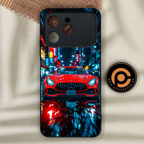 Tecno Spark 40 - V8 GT Racing Car - Premium Metal Printed soft Bumper shock Proof Case