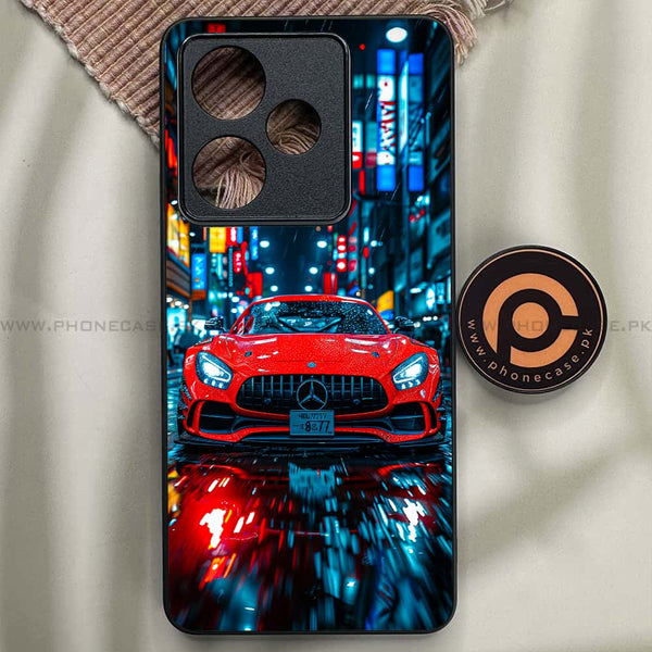 Realme GT 7T - V8 GT Racing Car - Premium Metal Printed soft Bumper shock Proof Case