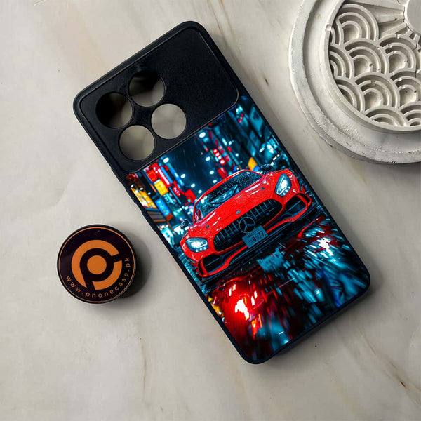 Xiaomi Poco F6 Pro - V8 GT Racing Car - Premium Metal Printed soft Bumper shock Proof Case