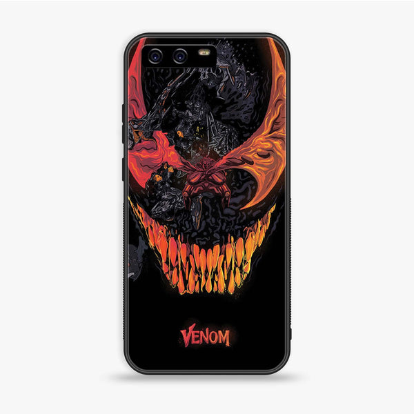 Huawei P10 - VENOM Case - Premium Printed Glass soft Bumper Shock Proof Case