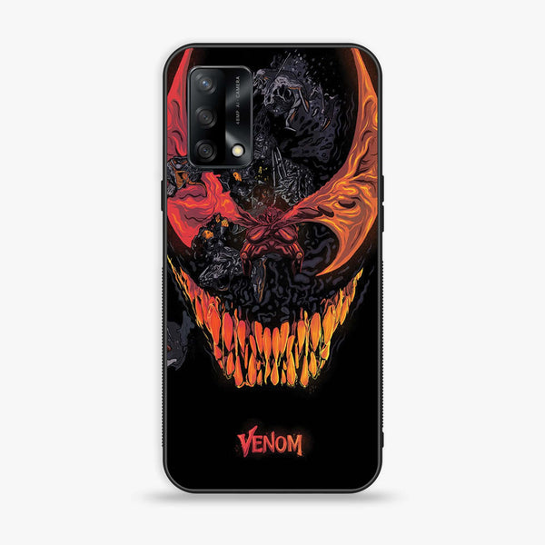 Oppo F19s - VENOM Case - Premium Metal Printed soft Bumper shock Proof Case