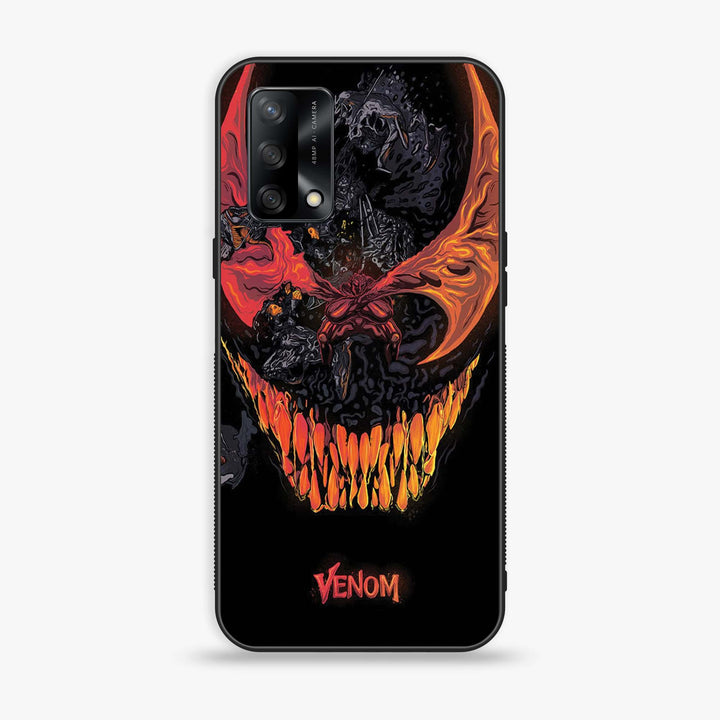 Oppo F19s - VENOM Case - Premium Metal Printed soft Bumper shock Proof Case