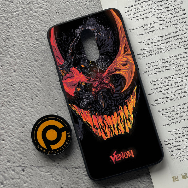 OnePlus 7 - VENOM Case - Premium Metal Printed soft Bumper Shock Proof Case CS-43769