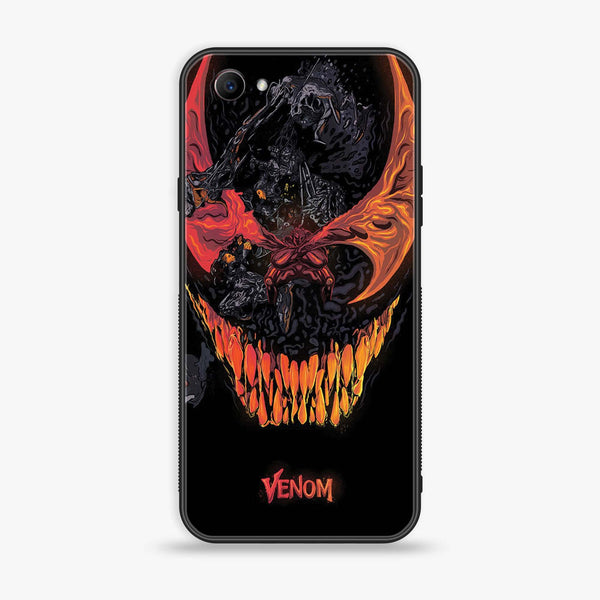 Oppo F7 Youth -  VENOM Case - Premium Printed Glass soft Bumper shock Proof Case