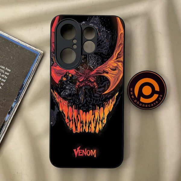 Vivo X200 FE - VENOM Case - Premium Metal Printed soft Bumper Shock Proof Case