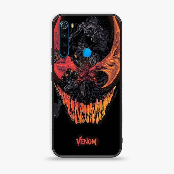 Xiaomi Redmi Note 8 - VENOM Case - Premium Printed Glass soft Bumper Shock Proof Case