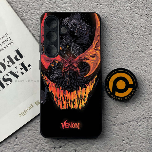 Samsung Galaxy S25 FE - VENOM Case - Premium Metal Printed soft Bumper shock Proof Case