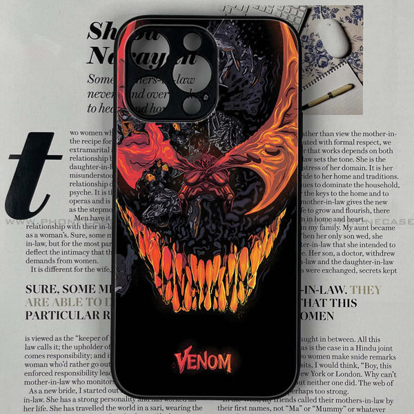 iPhone 14 Pro - VENOM Case - Premium Printed Glass soft Bumper shock Proof Case