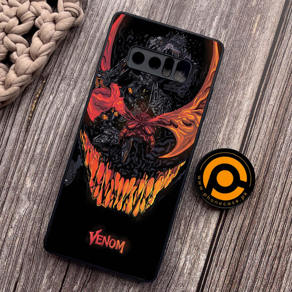 Samsung Galaxy Note 8 - VENOM Case - Premium Metal Printed soft Bumper shock Proof Case