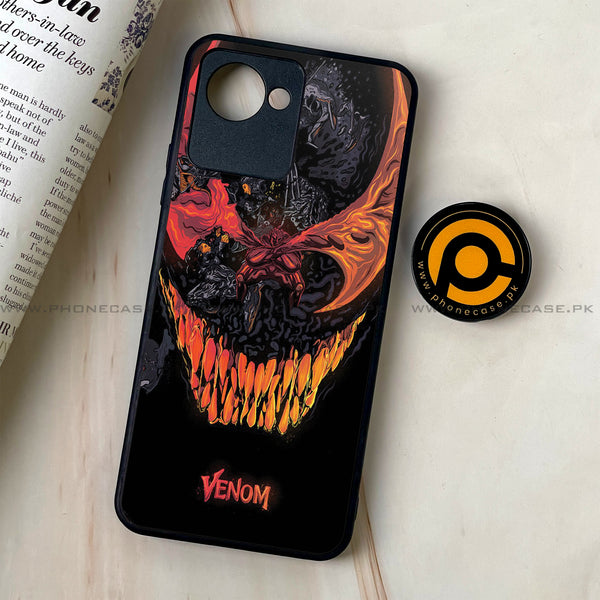 Realme C30 - VENOM Case - Premium Printed Glass soft Bumper Shock Proof Case CS-15993