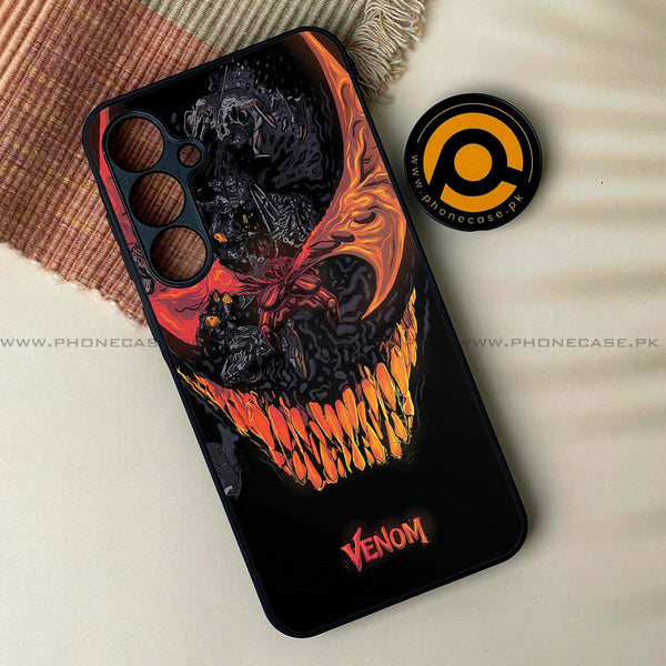 Samsung Galaxy S24 FE - VENOM Case - Premium Metal Printed soft Bumper shock Proof Case