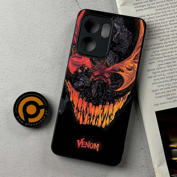Oppo A5x - VENOM Case - Premium Metal Printed Soft Bumper Shockproof Case