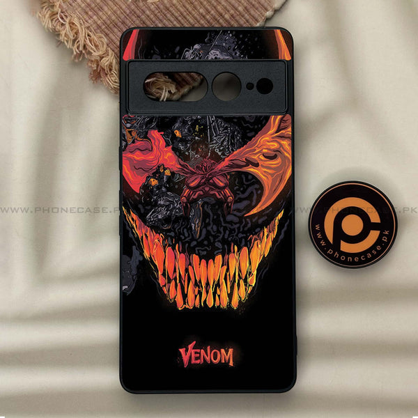 Google Pixel 7 Pro - VENOM Case  - Premium Metal Printed soft Bumper Shock Proof Case