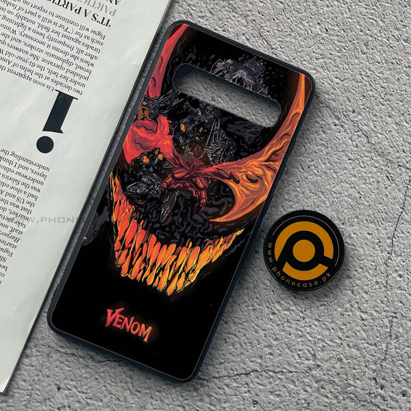 Samsung Galaxy S10 5G - VENOM Case - Premium Printed Glass soft Bumper Shock Proof Case