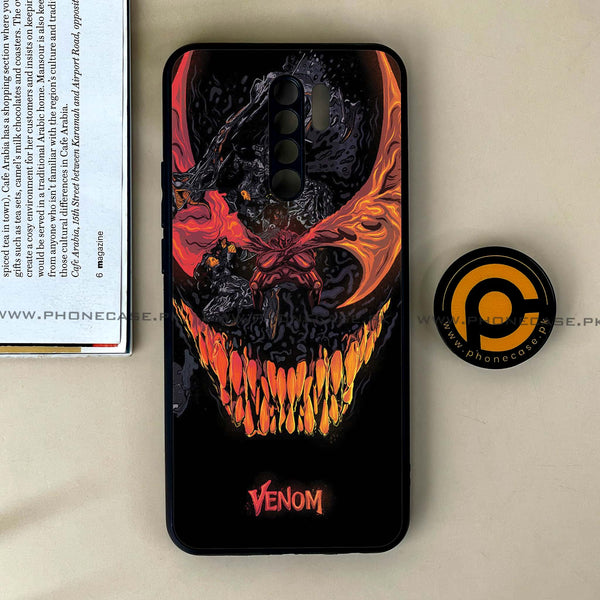 Xiaomi Redmi 9 - VENOM Case - Premium Printed Glass soft Bumper Shock Proof Case