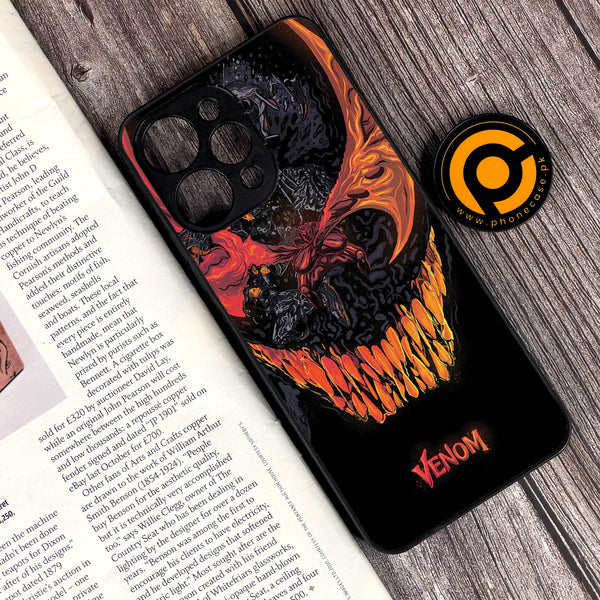 Xiaomi Redmi 12 - VENOM Case - Premium Printed Glass soft Bumper Shock Proof Case