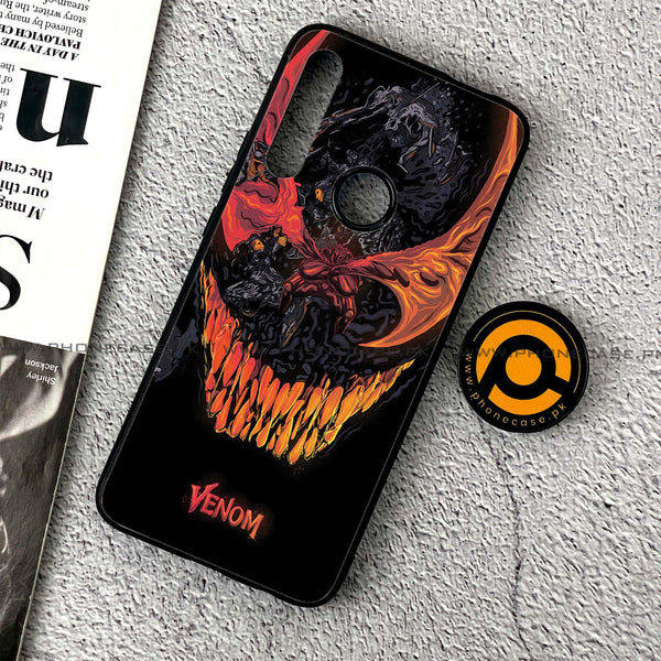 Huawei Y9 Prime (2019) - VENOM  - Premium Printed Glass soft Bumper Shock Proof Case CS-25930
