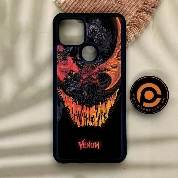 Google Pixel 4a 5G - Venom Case - Premium Metal Printed Soft Bumper Shock Proof Case
