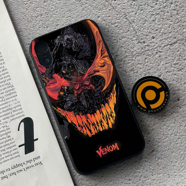 iPhone XR - VENOM Case - Premium Metal Printed soft Bumper shock Proof Case CS-40903
