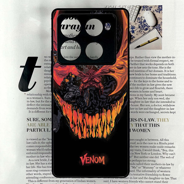 Infinix Note 40 Pro Plus - VENOM Case - Premium Metal Printed soft Bumper shock Proof Case