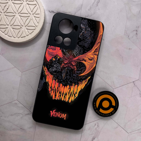 OnePlus 10R -  VENOM Case - Premium Metal Printed soft Bumper shock Proof Case