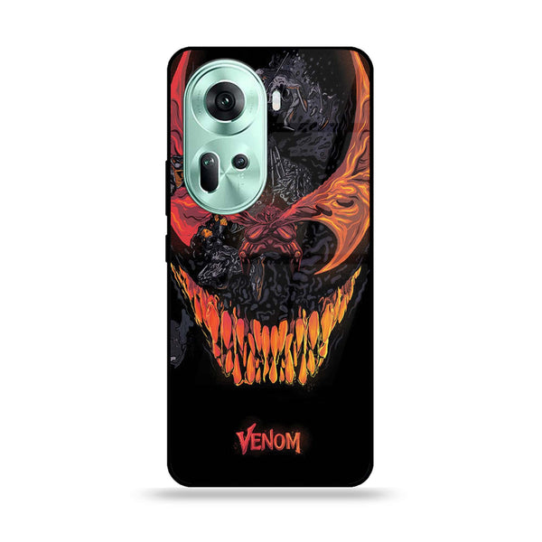 Oppo Reno 11 5G - VENOM Case -  Premium Printed Metal soft Bumper shock Proof Case