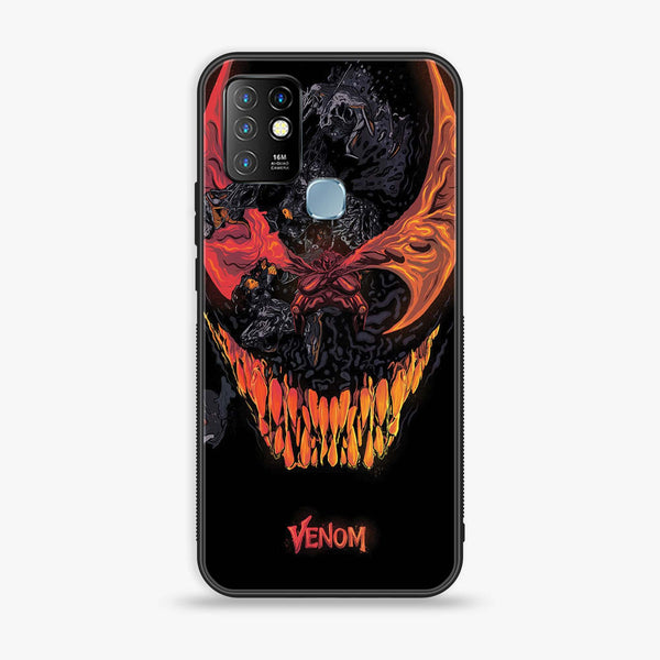 Infinix Hot 10 - VENOM Case -  Premium Printed Metal soft Bumper shock Proof Case