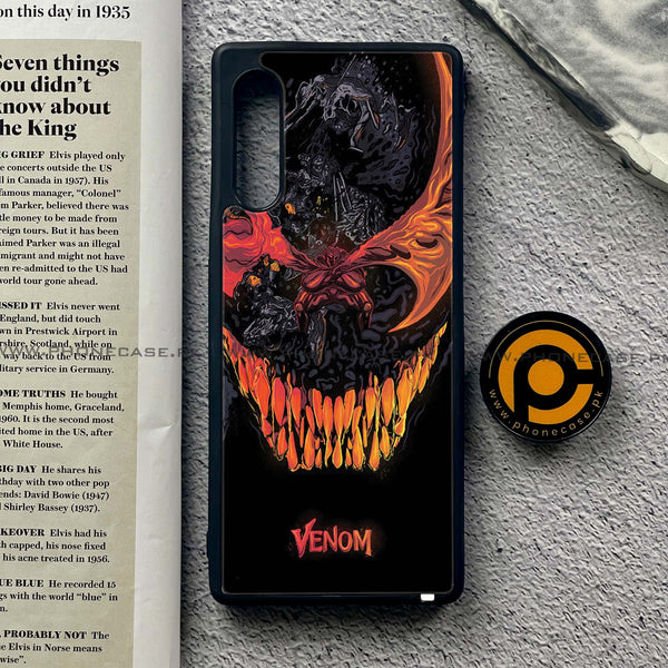 LG G9 - VENOM Case - Premium Printed Metal soft Bumper shock Proof Case
