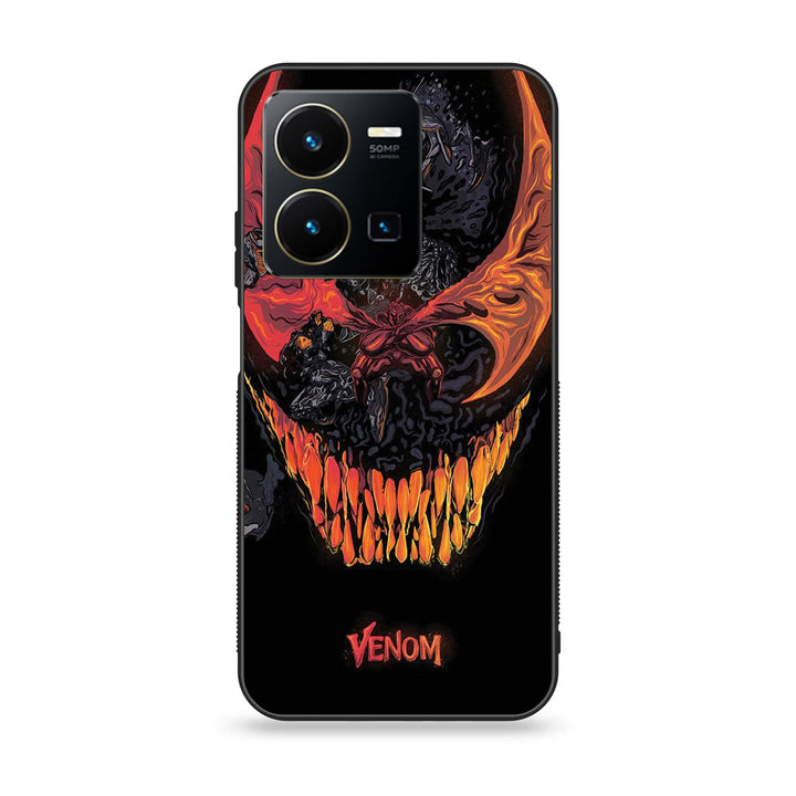 Vivo Y35 - VENOM Case - Premium Printed Glass soft Bumper Shock Proof Case