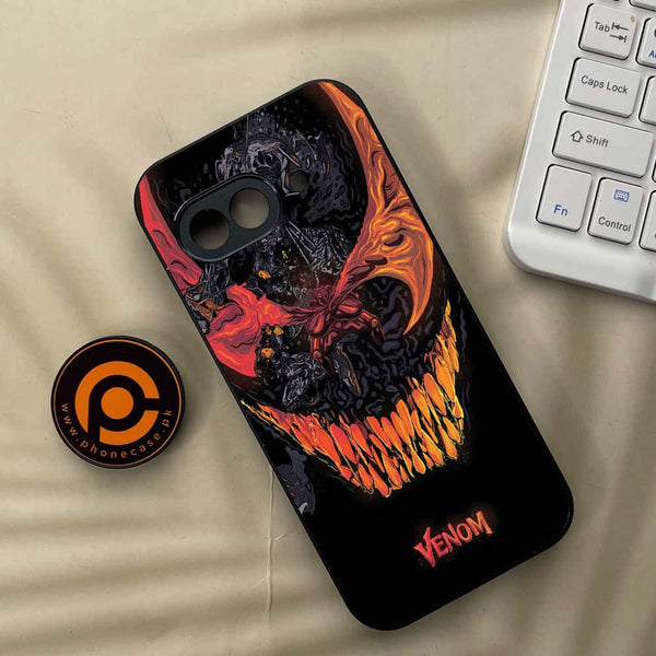 Google Pixel 9a - VENOM Case - Premium Metal Printed soft Bumper Shock Proof Case
