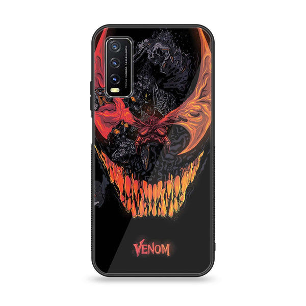 Vivo Y20s - VENOM Case - Premium Printed Glass soft Bumper shock Proof Case