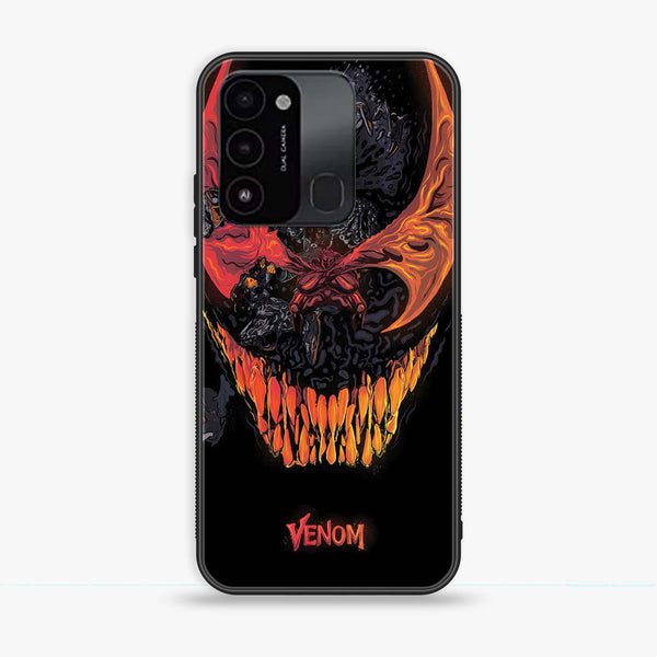 Tecno Spark Go 2022 - VENOM Case - Premium Printed Glass soft Bumper Shock Proof Case
