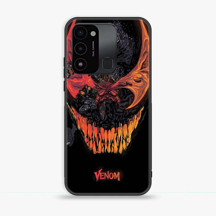 Tecno Spark Go 2022 - VENOM Case - Premium Printed Glass soft Bumper Shock Proof Case