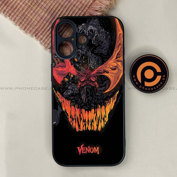 iPhone 17 - VENOM Case - Premium Metal Printed soft Bumper shock Proof Case