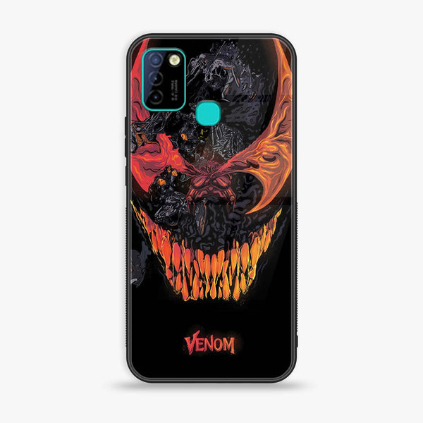 Infinix Smart 5 - VENOM Case - Premium Printed Glass soft Bumper Shock Proof Case