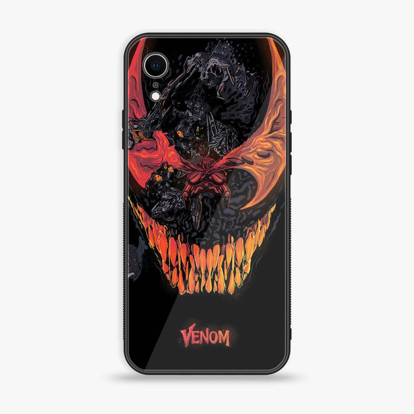 iPhone XR - VENOM Case - Premium Printed Glass soft Bumper Shock Proof Case