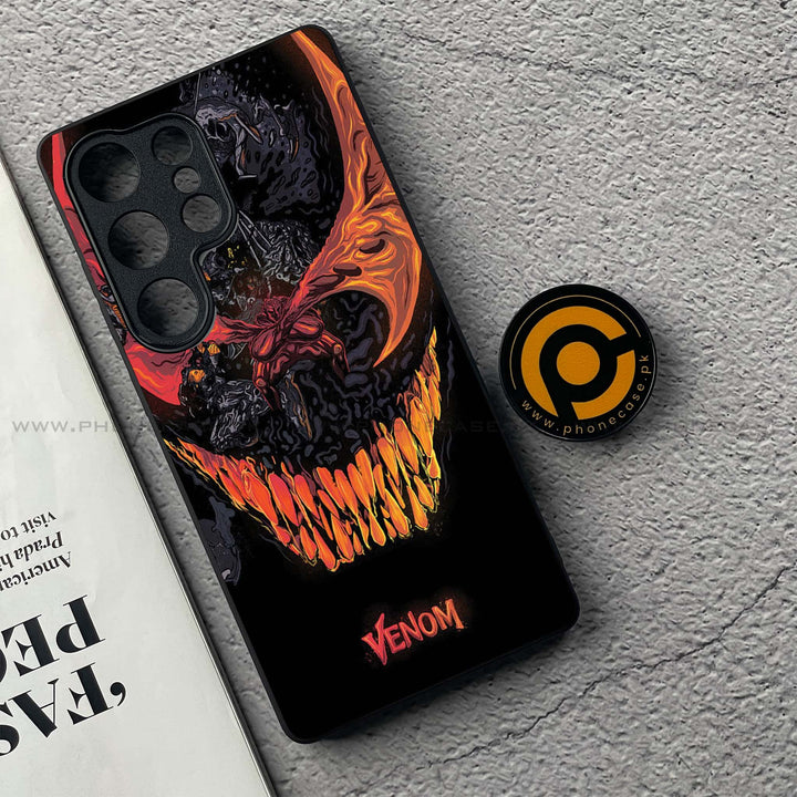 Samsung Galaxy S25 Ultra - VENOM Case - Premium Metal Printed soft Bumper shock Proof Case