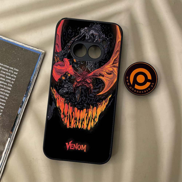 Nothing Phone (2a) - VENOM Case - Premium Metal Printed soft Bumper Shock Proof Case