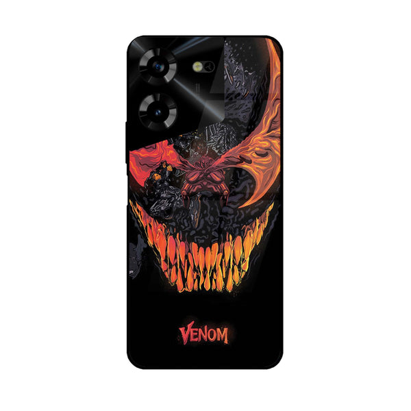 Tecno Pova 5 Pro - VENOM Case -  Premium Printed Metal soft Bumper shock Proof Case