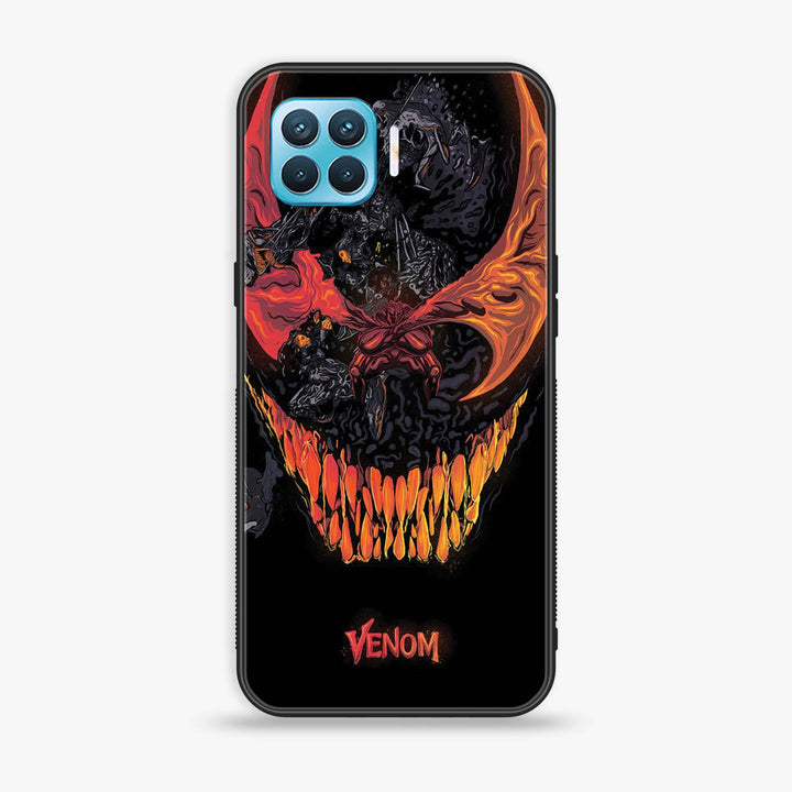 Oppo F17 - VENOM Case - Premium Printed Glass soft Bumper shock Proof Case