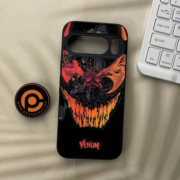 Google Pixel 10 Pro  - VENOM Case - Premium Metal Printed soft Bumper Shock Proof Case