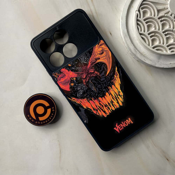 Xiaomi Poco F6 Pro - VENOM Case - Premium Metal Printed soft Bumper shock Proof Case