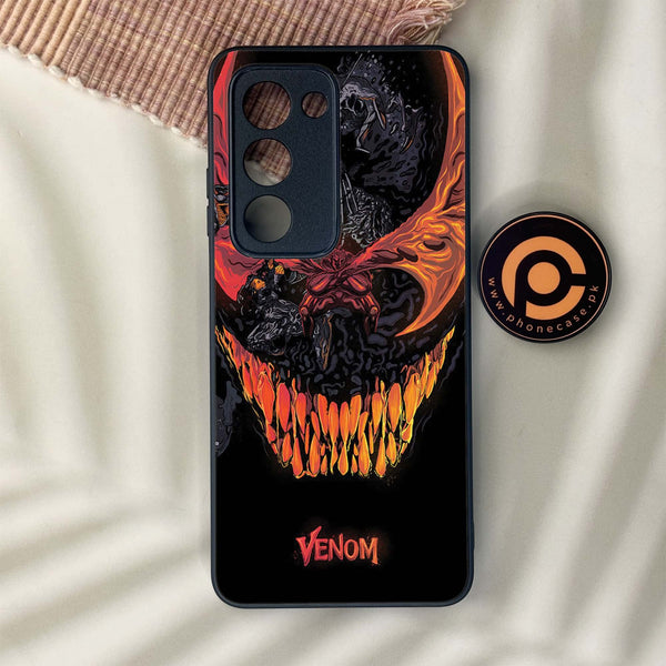Oppo A5 2025 - VENOM Case  - Premium Metal Printed soft Bumper shock Proof Case